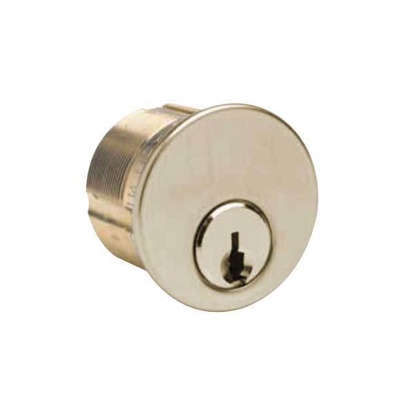 Ilco 1 1/8" Mortise Cylinder, 5-Pin, Schlage C Keyway, Standard Cam, Keyed different, Bright Brass ILCO-7185SC1-03-KD